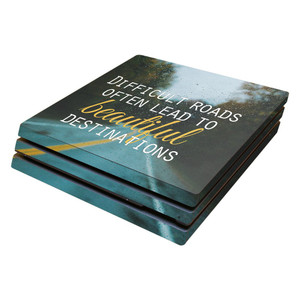 MightySkins Skin Compatible with Sony PS4 Pro Console - Difficult Roads | Protective, Durable, and Unique Vinyl Decal wrap Cover | Easy to Apply, Rem