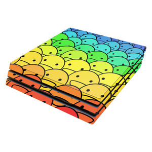 MightySkins Skin Compatible with Sony PS4 Pro Console - Happy Faces | Protective, Durable, and Unique Vinyl Decal wrap Cover | Easy to Apply, Remove,