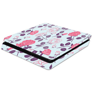 MightySkins Skin Compatible with Sony PS4 Slim Console - Vintage Floral | Protective, Durable, and Unique Vinyl Decal wrap Cover | Easy to Apply, Rem
