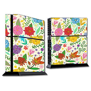 MightySkins Skin Compatible with Sony PS4 Console - Flower Garden | Protective, Durable, and Unique Vinyl Decal wrap Cover | Easy to Apply, Remove, a