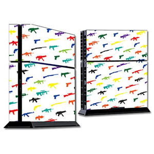 MightySkins Skin Compatible with Sony PS4 Console - Fun Guns | Protective, Durable, and Unique Vinyl Decal wrap Cover | Easy to Apply, Remove, and Ch