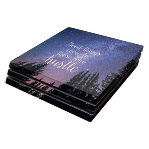 MightySkins Skin Compatible with Sony PS4 Pro Console - Hustle | Protective, Durable, and Unique Vinyl Decal wrap Cover | Easy to Apply, Remove, and