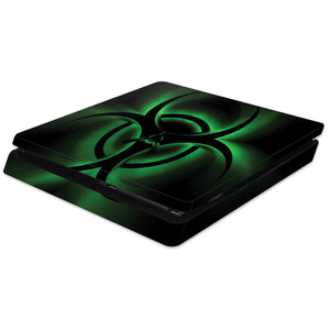 MightySkins Skin Compatible with Sony PS4 Slim Console - Bio Glare | Protective, Durable, and Unique Vinyl Decal wrap Cover | Easy to Apply, Remove,