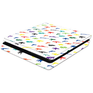 MightySkins Skin Compatible with Sony PS4 Slim Console - Fun Guns | Protective, Durable, and Unique Vinyl Decal wrap Cover | Easy to Apply, Remove, a