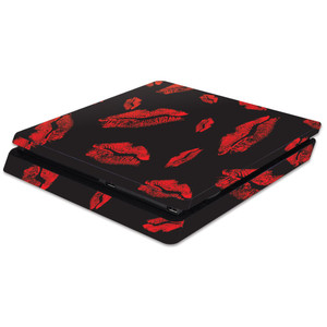 MightySkins Skin Compatible with Sony PS4 Slim Console - Kiss Me | Protective, Durable, and Unique Vinyl Decal wrap Cover | Easy to Apply, Remove, an
