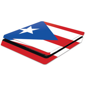 MightySkins Skin Compatible with Sony PS4 Slim Console - Puerto Rican Flag | Protective, Durable, and Unique Vinyl Decal wrap Cover | Easy to Apply,