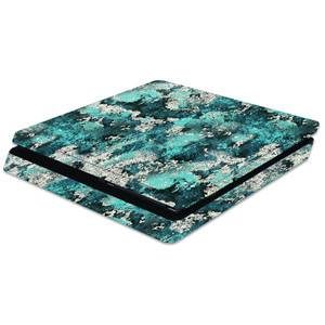 MightySkins Skin Compatible with Sony PS4 Slim Console - Rift | Protective, Durable, and Unique Vinyl Decal wrap Cover | Easy to Apply, Remove, and C