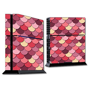 MightySkins Skin Compatible with Sony Playstation 4 PS4 Console wrap Sticker Skins Pink Scales