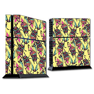 MightySkins Skin Compatible with Sony PlayStation 4 PS4 Console wrap Sticker Skins Electric Cicada