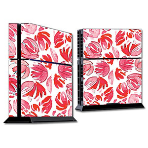 MightySkins Skin Compatible with Sony Playstation 4 PS4 Console wrap Sticker Skins Red Petals