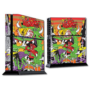 MightySkins Skin Compatible with Sony Playstation 4 PS4 Console Case wrap Cover Sticker Skins Dragon Rocker