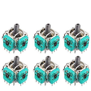 Zerone 3D Joystick Axis Analog Sensor Replacement Module, Replacement Analog Stick Joystick Parts for One Game Console Controller Repairing (6)