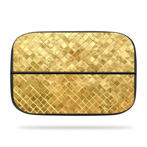 MightySkins Skin Compatible with Elgato Game Capture hd60s - Gold Tiles | Protective, Durable, and Unique Vinyl Decal wrap Cover | Easy to Apply, Rem