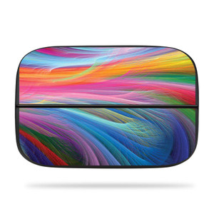 MightySkins Skin Compatible with Elgato Game Capture hd60s - Rainbow Waves | Protective, Durable, and Unique Vinyl Decal wrap Cover | Easy to Apply,