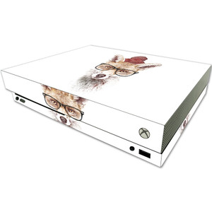 MightySkins Skin Compatible with Microsoft One X Console Only - Hipster Fox | Protective, Durable, and Unique Vinyl Decal wrap Cover | Easy to Apply,