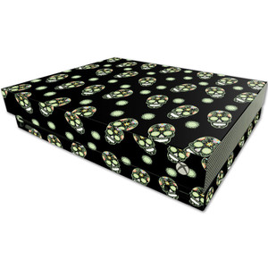MightySkins Skin Compatible with Microsoft One X Console Only - Nighttime Skulls | Protective, Durable, and Unique Vinyl Decal wrap Cover | Easy to A