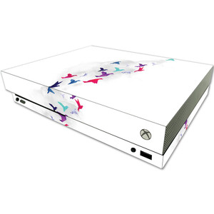 MightySkins Skin Compatible with Microsoft One X Console Only - Paper Birds | Protective, Durable, and Unique Vinyl Decal wrap Cover | Easy to Apply,