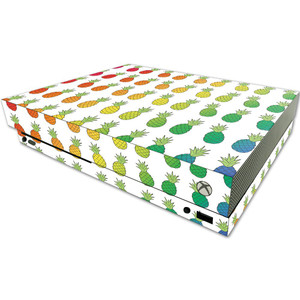 MightySkins Skin Compatible with Microsoft One X Console Only - Rainbow Pineapples | Protective, Durable, and Unique Vinyl wrap Cover | Easy to Apply