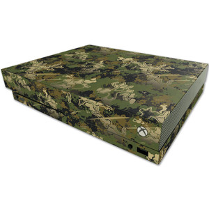 MightySkins Skin Compatible with Microsoft One X Console Only - Viper Woodland | Protective, Durable, and Unique Vinyl Decal wrap Cover | Easy to App
