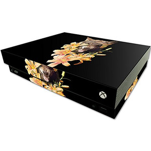 MightySkins Skin Compatible with Microsoft One X Console Only - Wolfish Flowers | Protective, Durable, and Unique Vinyl Decal wrap Cover | Easy to Ap