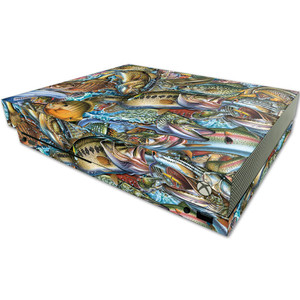 MightySkins Skin Compatible with Microsoft One X Console Only - Action Fish Puzzle | Protective, Durable, and Unique Vinyl wrap Cover | Easy to Apply