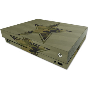 MightySkins Skin Compatible with Microsoft One X Console Only - Army Star | Protective, Durable, and Unique Vinyl Decal wrap Cover | Easy to Apply, R