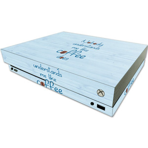 MightySkins Skin Compatible with Microsoft One X Console Only - Coffee Understands Me | Protective, Durable, and Unique Vinyl wrap Cover | Easy to Ap