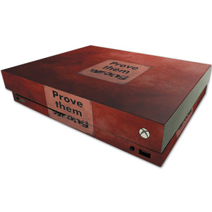 MightySkins Skin Compatible with Microsoft One X Console Only - Prove Them Wrong | Protective, Durable, and Unique Vinyl Decal wrap Cover | Easy to A