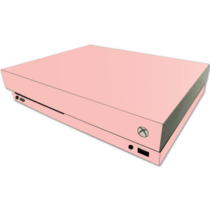 MightySkins Skin Compatible with Microsoft One X Console Only - Solid Blush | Protective, Durable, and Unique Vinyl Decal wrap Cover | Easy to Apply,