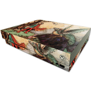 MightySkins Skin Compatible with Microsoft One X Console Only - Tale of A Dragon | Protective, Durable, and Unique Vinyl Decal wrap Cover | Easy to A