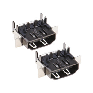 SING F LTD 2PCS HDMI Port Compatible with Xbox One X Console ONLY Socket Interface Jack Plug Connector Display Port Component Replacement Parts Acces
