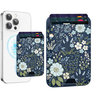 uCOLOR Upgraded Magnetic Cell Phone Wallet Card Holder-Compatible with MagSafe for iPhone 17/16/15/14/13/12 Series, Leather magsafe wallet for Back o