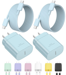 Type C Charger Fast Charging for iPhone 16 15,USB C Samsung Chargers Block 25W Super Fast Wall Chargers for Samsung Galaxy S25/S24 S23 S22 S21/iPhone