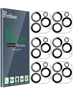 Ferilinso 6 Pack Camera Lens Protector for iPhone 16 Pro Max/iPhone 16 Pro [Phone Case Friendly], Accessories Camera Screen Protector Tempered Glass