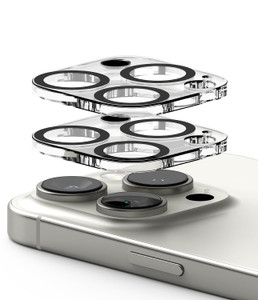 Ringke Camera Glass [Multi-Layer Protection] Compatible with iPhone 16 Pro Max and iPhone 16 Pro Camera Lens Protector, Tempered Glass Cover - 2 Pack