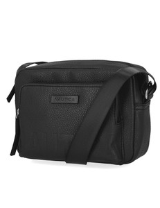 Nautica Women's Out and About Adjustable Crossbody Bag Purse, Black, One Size