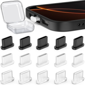 iMangoo USB C Dust Plug Cover for iPhone 17 Air 16 16e 15 Pro Max, Silicone Cover Waterproof Protection USBC Type C Charging Port Cap Cell Phone Char