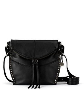 The Sak womens Leather, Silverlake Crossbody Bag in Leather Casual Purse with Adjustable Strap Zipper Pockets, Black Ii, One Size US