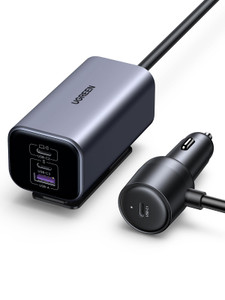 UGREEN 150W USB C Car Charger, PD 3.1 140W Car Charger Adapter Fast Charging 4-Port Cigarette Lighter USB Multi Port Charger Compatible with iPhone 1