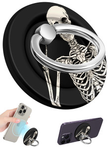 LISEVO Phone Ring Holder Compatible with MagSafe - Magnetic Phone Grip for Women Cute Removable Finger Ring Grip Stand Adjustable Accessories for iPh