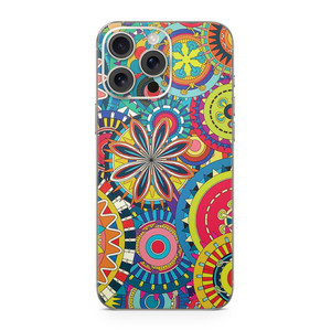 Phone Skin Compatible with Apple iPhone 16 Pro Max - Flower Wheels - Premium 3M Vinyl Protective Wrap Decal Cover - Easy to Apply | Crafted in The US