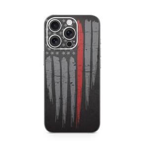 Phone Skin Compatible with Apple iPhone 16 Pro - Thin Red Line - Premium 3M Vinyl Protective Wrap Decal Cover - Easy to Apply | Crafted in The USA by