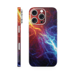 Phone Skin Compatible with Apple iPhone 16 Pro - Color Lightning - Premium 3M Vinyl Protective Wrap Decal Cover - Easy to Apply | Crafted in The USA