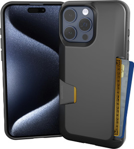 Smartish® iPhone 15 Pro Max Wallet Case - Wallet Slayer Vol. 1 [Slim + Protective] Credit Card Holder - Drop Tested Hidden Card Slot Cover Compatible