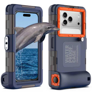 Underwater Snorkeling Diving Phone Case, Waterproof Phone Case for iPhone 16/15/14/13/12/11Pro Max/XR/XS for Samsung Galaxy S24/S23/S22/S21,Universal
