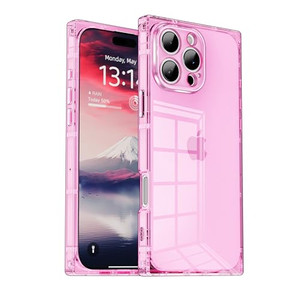 IAIYOXI Rectangle Case Compatible for iPhone 16 Pro Max, Full Camera Protection & Reinforced Corners TPU Cushion Clear Cover, Shockproof Silicone Pho