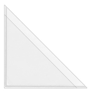 StoreSMART Peel and Stick Calendar Corners - Clear Plastic - 10 Pack - STB1336CL-10