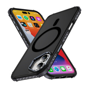 PinLiSheng Magnetic for iPhone 16 Plus Case [Anti-Fingerprint] [Compatible with Magsafe] [Military Grade Protection] Shockproof Slim Translucent Matt