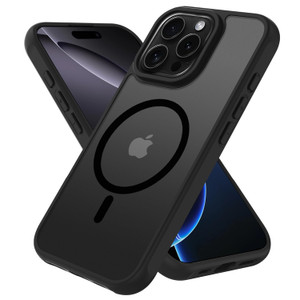 PinLiSheng Magnetic for iPhone 16 Pro Max Case [Mil-Grade Drop Protection] [Compatible with Magsafe] Shockproof Slim Translucent Matte Protective Pho