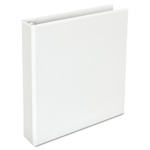 Universal UNV30722 1.5 in. Capacity 11 in. x 8.5 in. 3 Rings Deluxe Easy-to-Open D-Ring View Binder - White